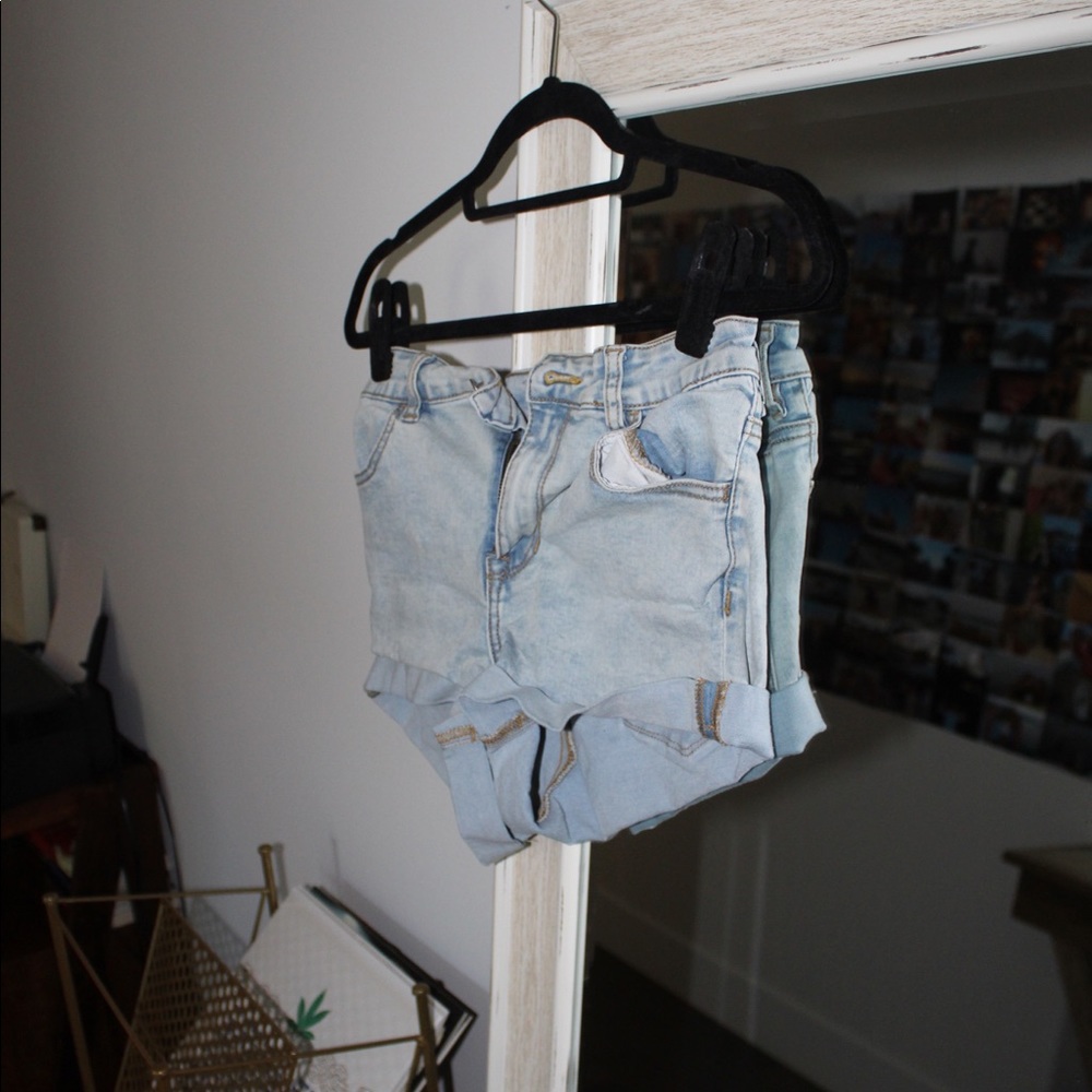 Light Wash Jean Shorts